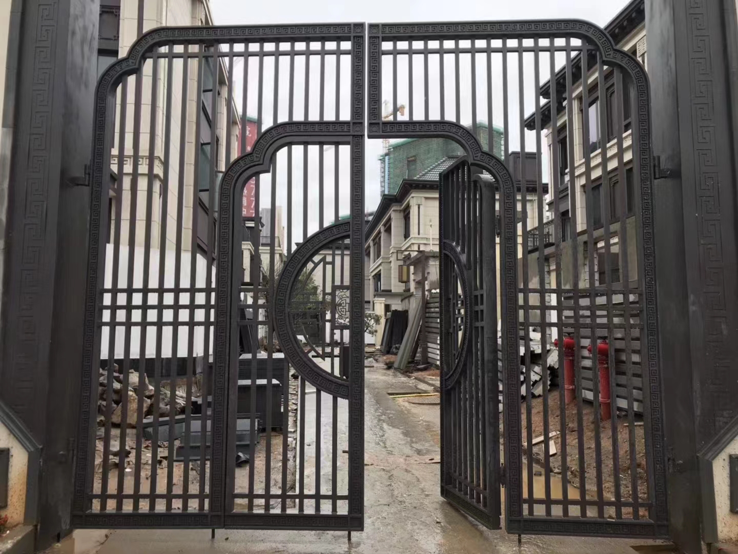 Iron wrought gate